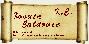 Košuta Ćaldović vizit kartica